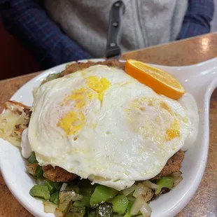 Country fried scramble