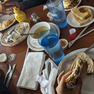 Gyro panini, Philly cheese steak panini, bread tenderloin sandwich, Mexican skillet