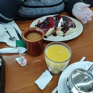 Blueberry pancakes