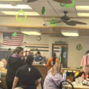 people sitting at tables