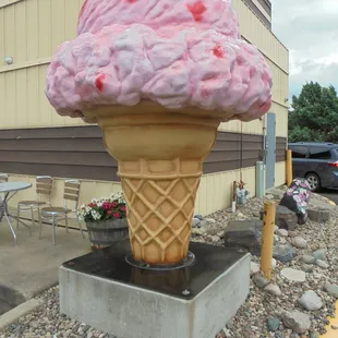 Awesome - definitely one of the biggest ice cream cones in Minnesota!