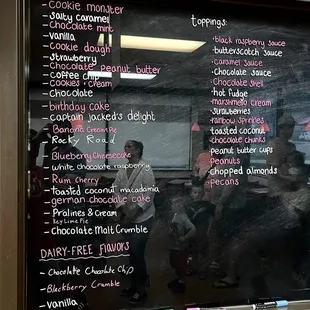 Dairy-free ice cream flavors too