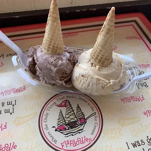 Flabbermast with Salty Carmel and Rocky Road.