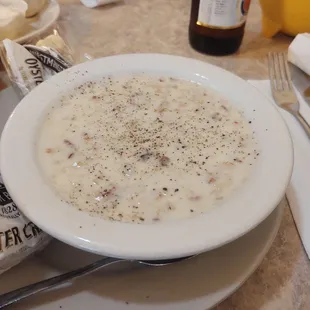NE clam chowder