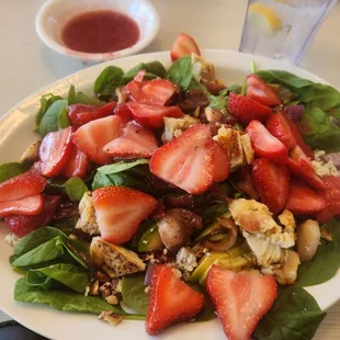 Strawberry and spinach salad 15.29$ well worth it
