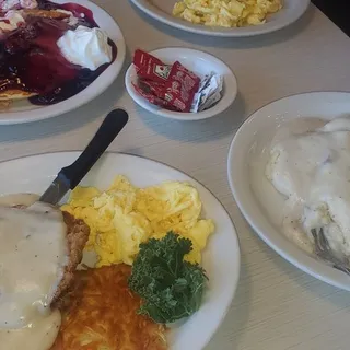Chicken Fried Steak and Eggs