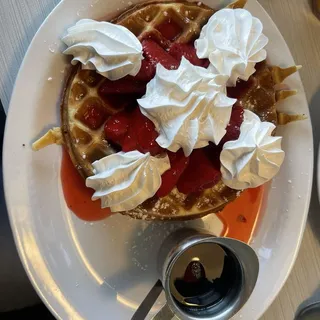 Fresh Strawberry Waffle