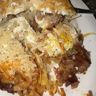 Food was very good .. loved the hash brown sandwich with corned beef hash. Service wasn't amazing but everything else was very good