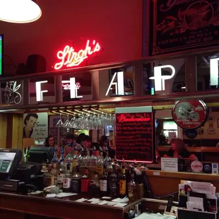 Sorry the menu was already gone!  How about the bar back instead