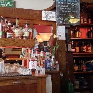 a man behind the bar at a bar