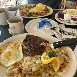 Flame Grilled Tri-Tip and Eggs