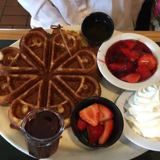 Strawberry Gluten Free Waffle
