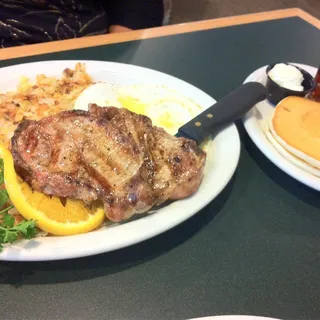 Pork Chops and Eggs