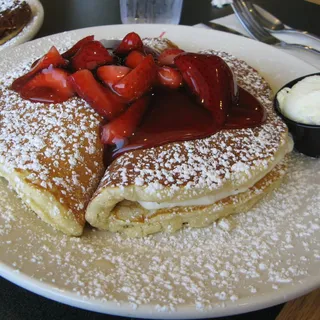 Stuffed Strawberry Pancake