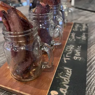 bacon in mason jars