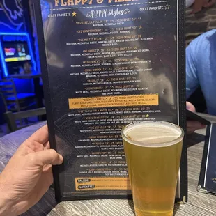 IPA and Menu