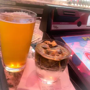 Miller Lite Crown and Coke just a splash!