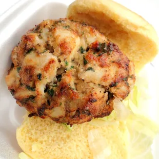 6 oz. "Super" Lump Crabcake Sandwich