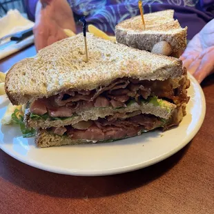 BLT - 10 pieces of bacon! Huge sandwich