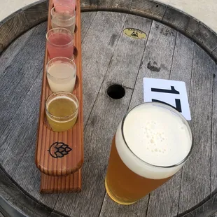 Rules &amp; Regulations IPA and a seltzer flight.