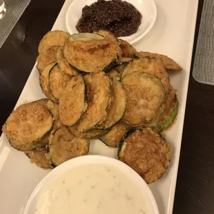 Zucchini chips appetizer ($9)