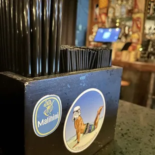 a close up of a bar