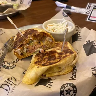 Buffalo chicken wrap