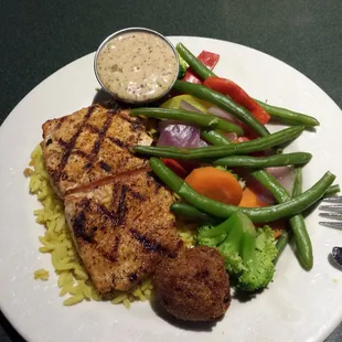 Grilled creole salmon