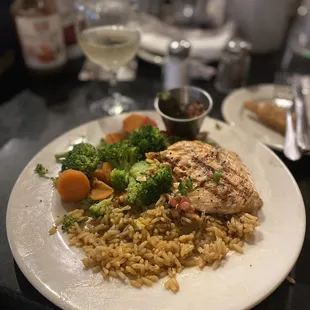 Salmon with watermelon salsa