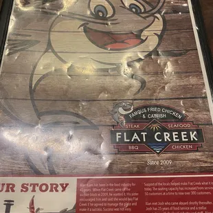 This menu tells your your stomach to prepare for a full on tasty assault.