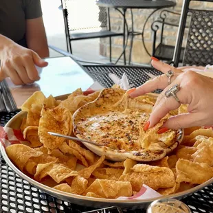 Lobster dip and house made chips
