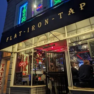 the front of the restaurant