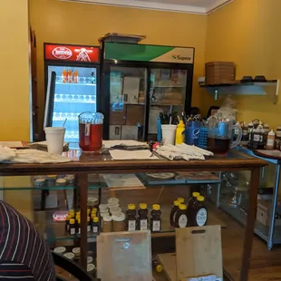 A little market of some kind? Seems its mostly a drink stand for waiters