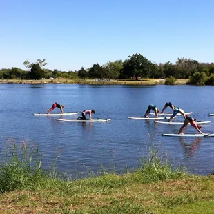 SUP Yoga on Hefner