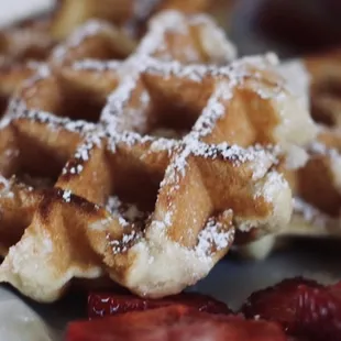 food, waffles
