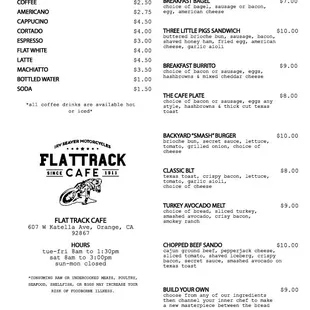 Fall Menu 2023