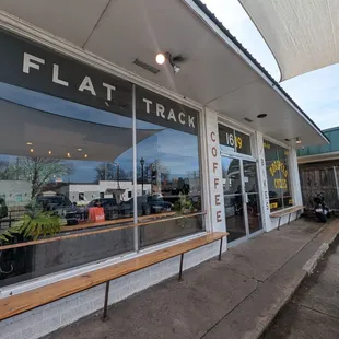 Exterior of the storefront