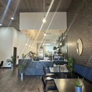 the interior of a coffeehouse