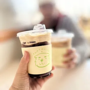 Iced Americano add einspanner cream