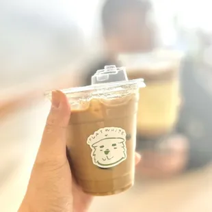 Iced flat white