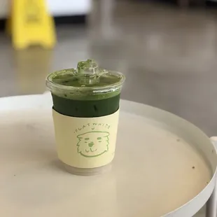 Iced ceremonial matcha