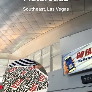 the inside of an airport