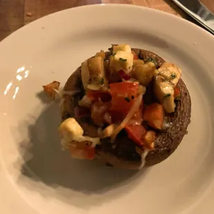 Tofu Stuffed Mushrooms