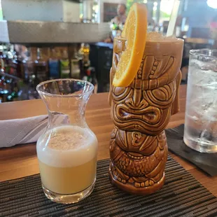 Pain Killer cocktail, with extra in a sidecar.  The size was so generous!