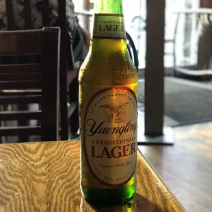 A bottle of Yuengling, please.