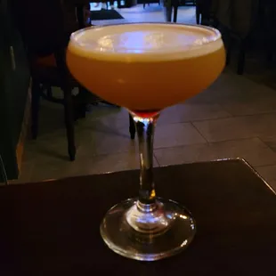 PAVV Cocktail- Manager/Bartender Extraordinaire Nikki created it for me... Pineapple Juice,  Amaretto &amp; Vanilla Vodka. Delicious!