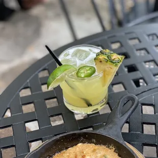 Pineapple jalapeño margarita