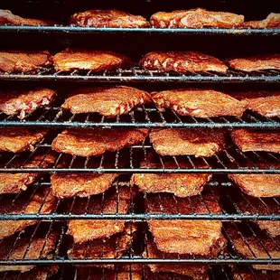 a rack full of bbqqqqqqqqqqqqqqq