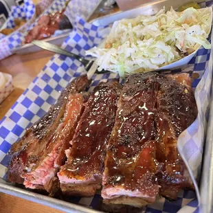 Ribs! Coleslaw!