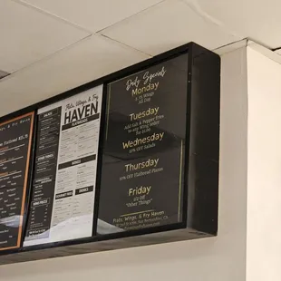 Daily specials!